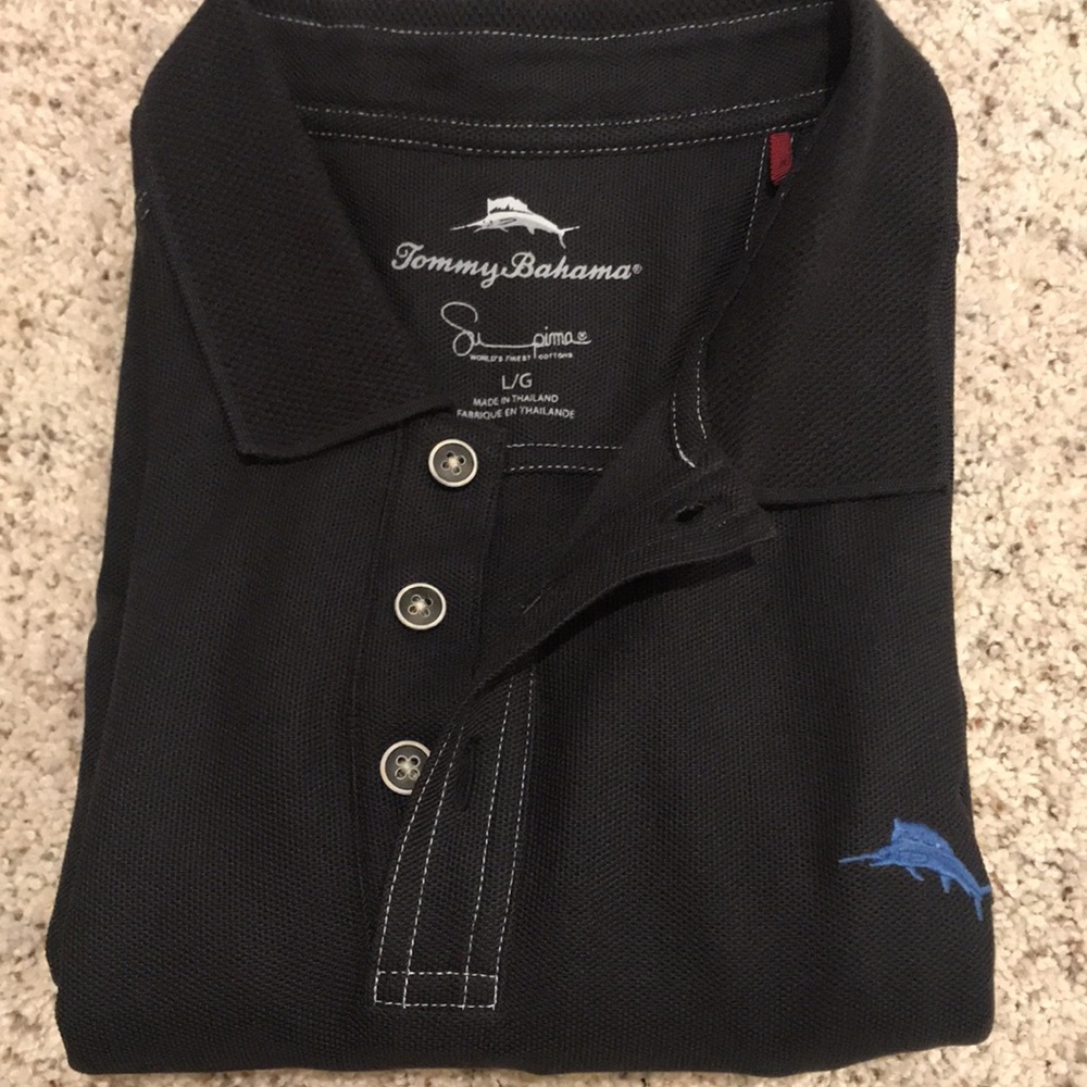🌴 TOMMY BAHAMA - Black Size  Large - Picture 2 of 7